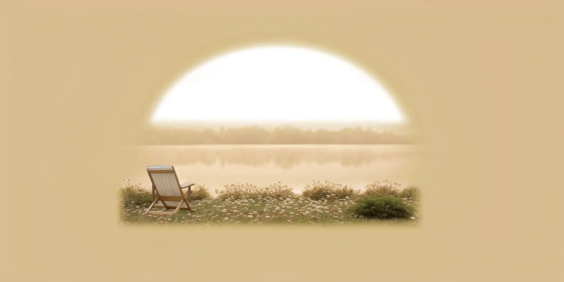 A calm lake at sunrise, a natural setting for finding clarity with mood booster supplements.