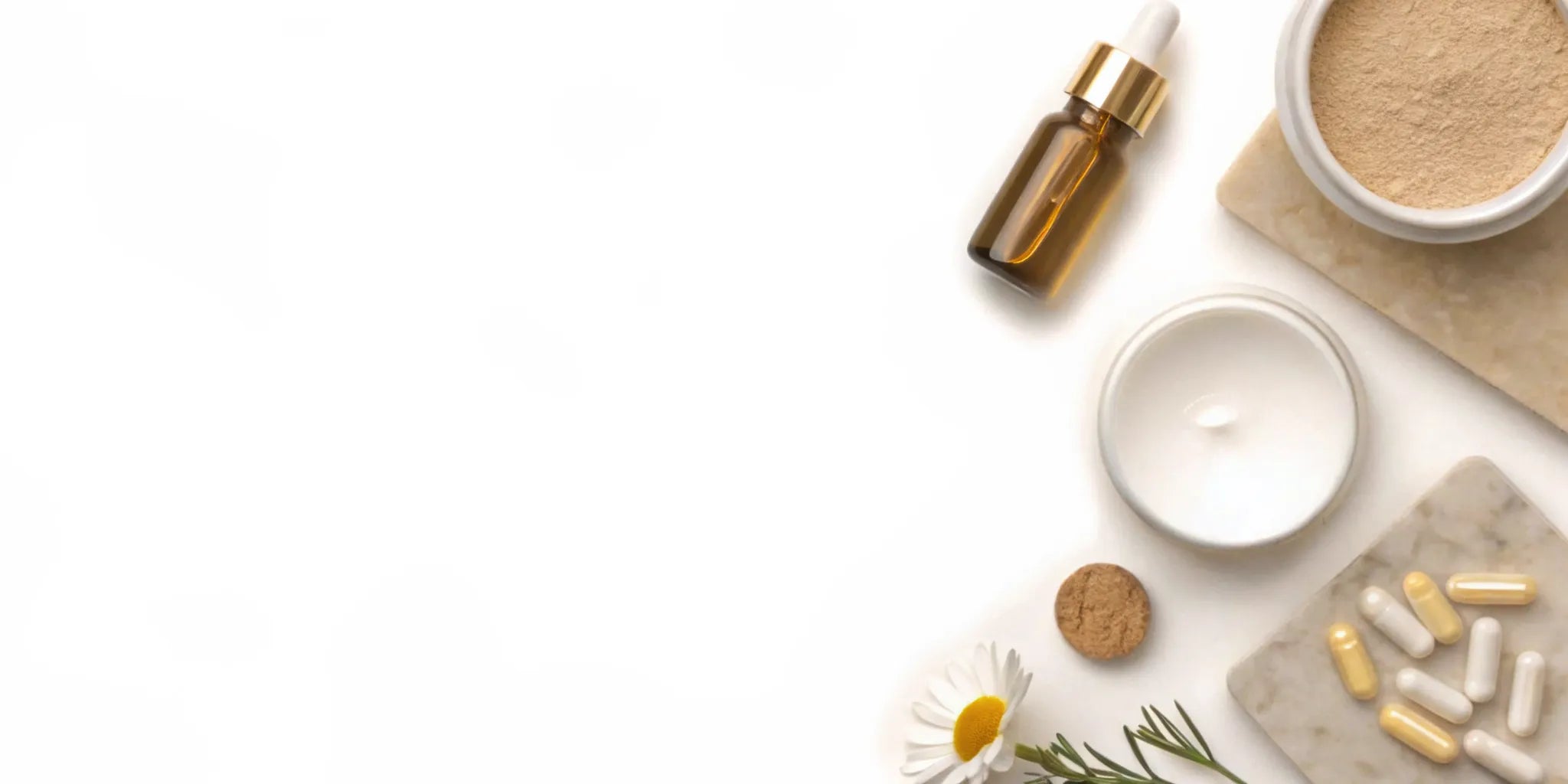A variety of supplements for perimenopause mood swings.