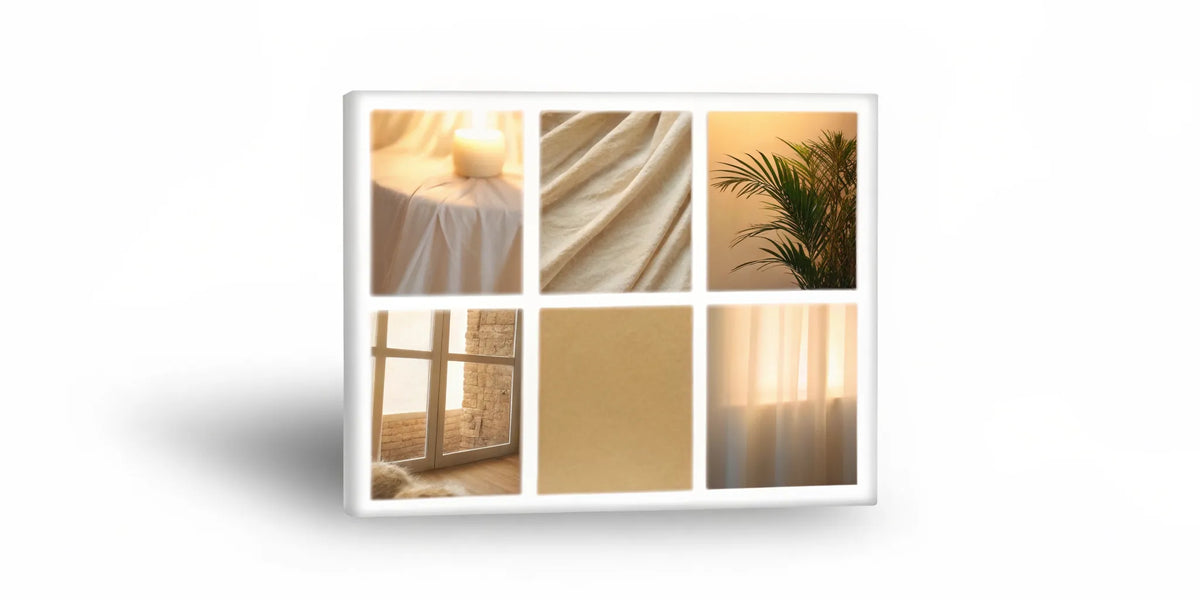 Calm, sunlit scenes showing the signs your probiotic or postbiotic supplement is working.