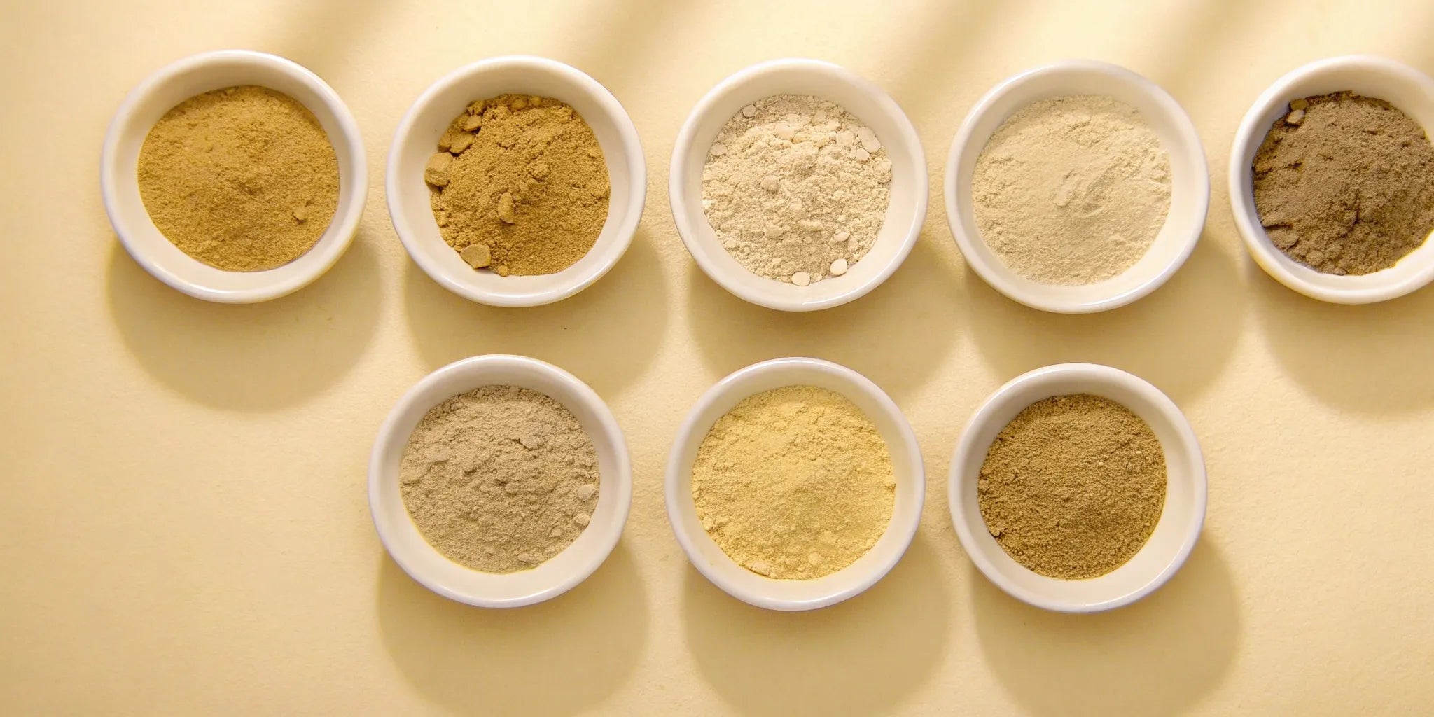 Assorted natural supplements to calm the nervous system.