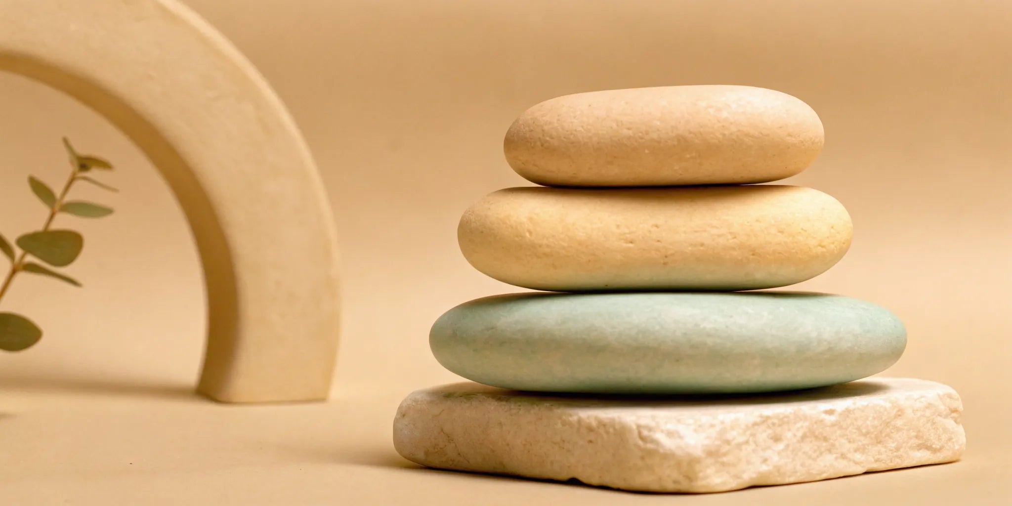 Balanced stacked stones for mood support and depression.