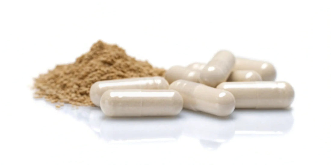 Capsules and powder supplements for reducing gut inflammation.
