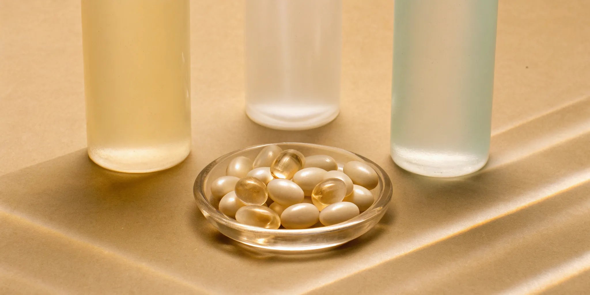 A variety of gut repair supplement capsules for restoring gut barrier function.