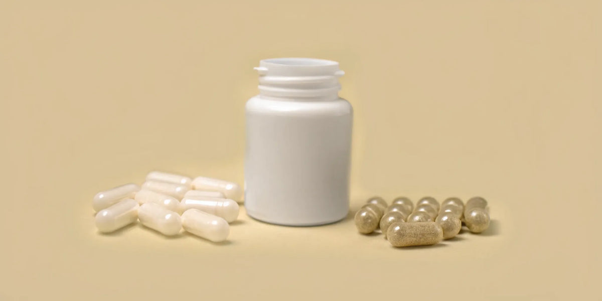 Probiotic supplement capsules that can make bloating worse during the initial adjustment period.