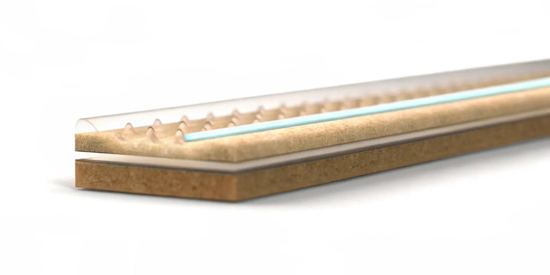 Cross-section of the intestinal barrier strengthened by postbiotics to reduce inflammation.