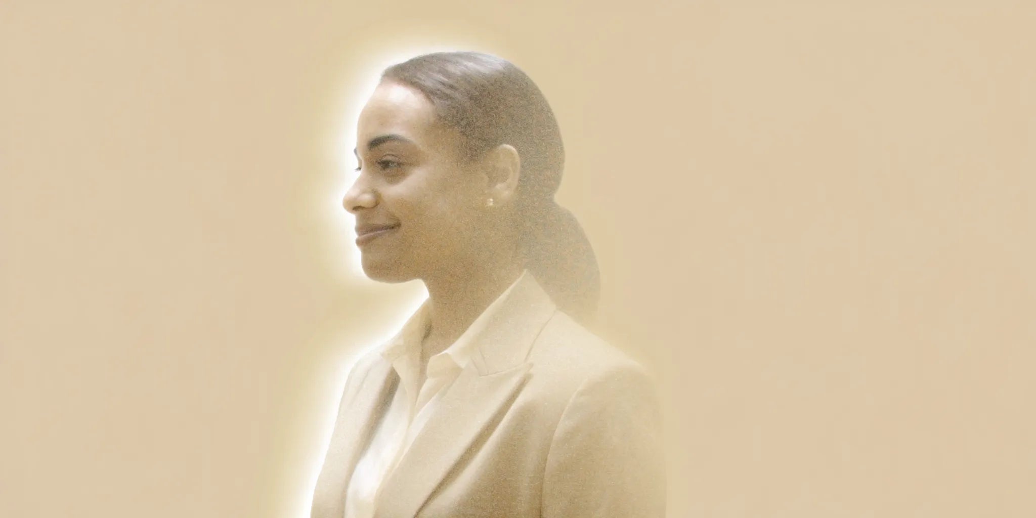A woman smiles, enjoying the mood and cognitive benefits of postbiotics for women's health.