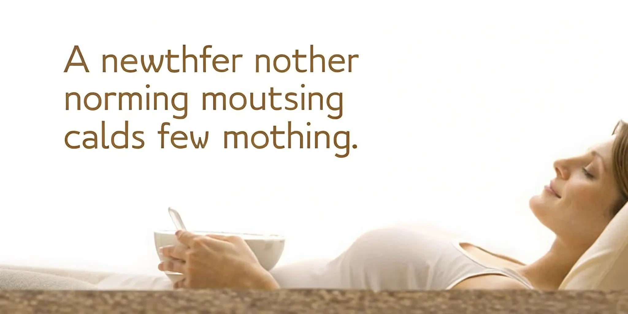 New mother supporting postpartum digestion with nourishing food and water