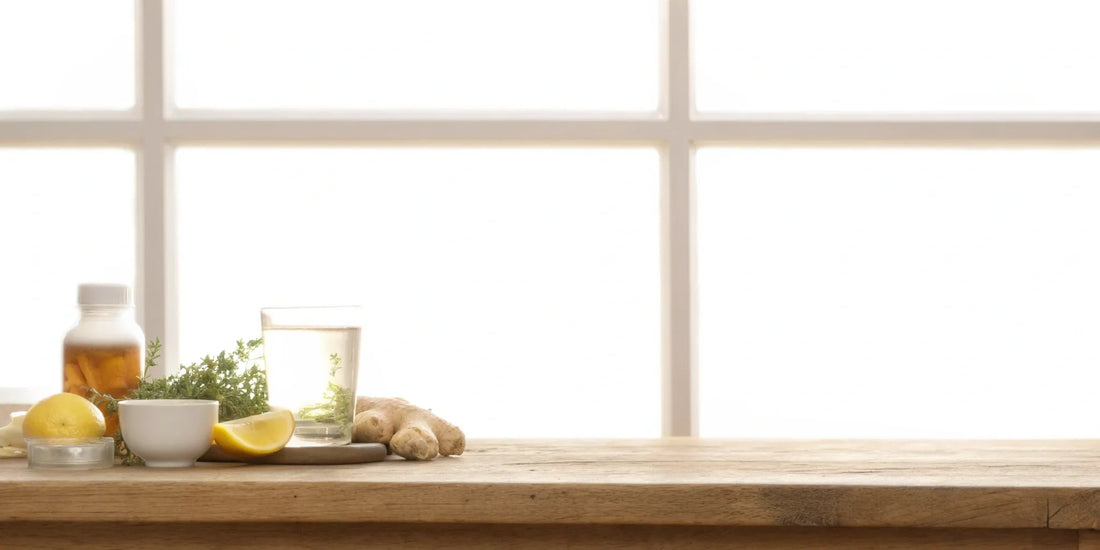 Supplements for bloating and gas, including natural remedies like ginger, lemon, and herbs.