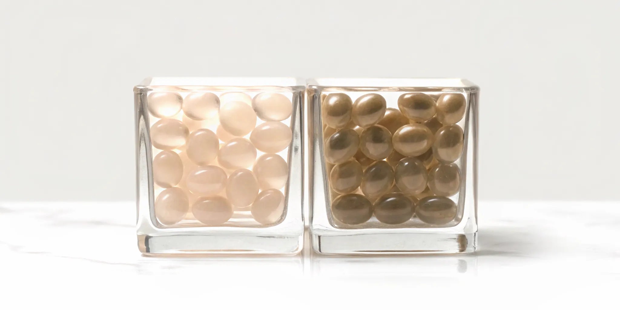 Jars of the best supplements for clearing menopause brain fog.