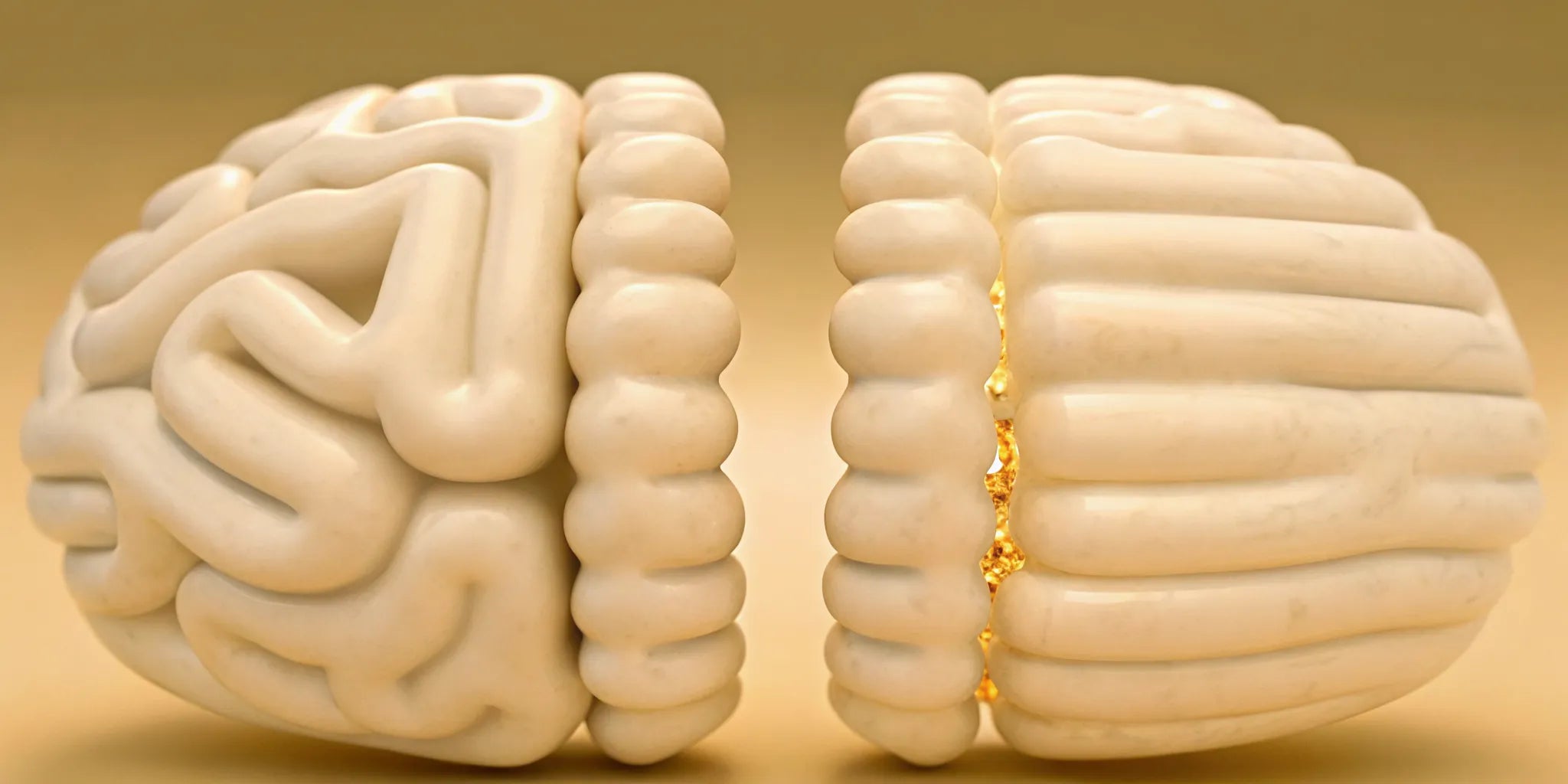 The gut-brain axis, showing the connection between a healthy gut, mood, and mental balance.