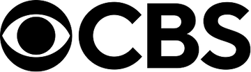 The CBS logo, featuring a stylized black eye symbol on the left, followed by the bold black letters CBS on a light gray background.